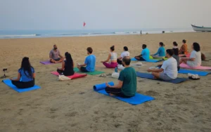 Beach Yoga Session